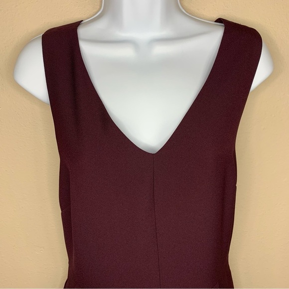 NEW Banana Republic Purple Eggplant Cocktail Dress Event Party Size 4 Stretch - Picture 2 of 9